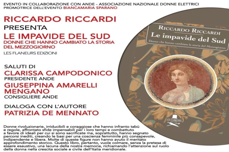‘Le impavide del Sud’, presentazione del saggio storico al teatro Bellini di Napoli