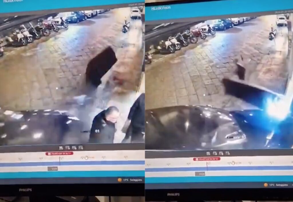 Napoli, follia nella movida: buttafuori investito in via Crispi