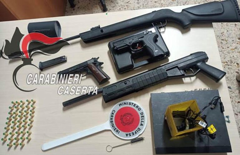 Macerata Campania, sorvegliato speciale aveva armi modificate: arrestato