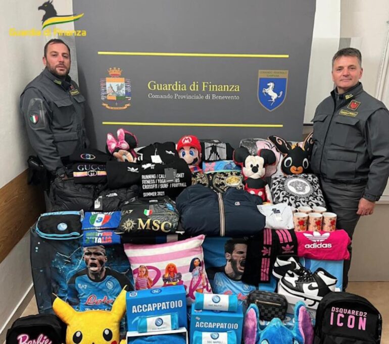 Montesarchio prodotti falsi