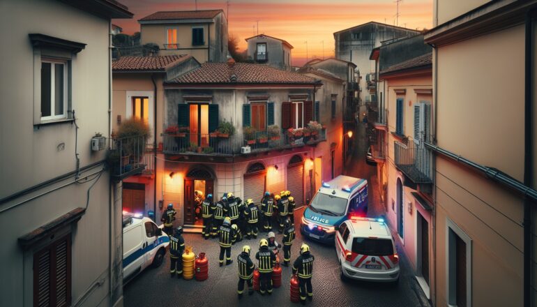 Salerno, si barrica in casa e minaccia di far esplodere una bombola: salvato