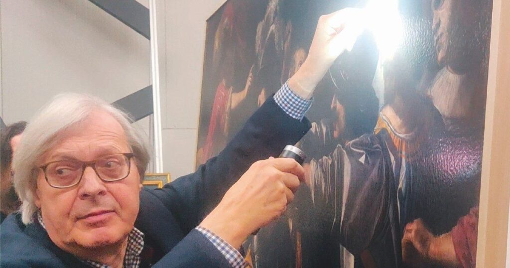 Vittorio Sgarbi e il quadro rubato: perquisite tre case del sottosegretario