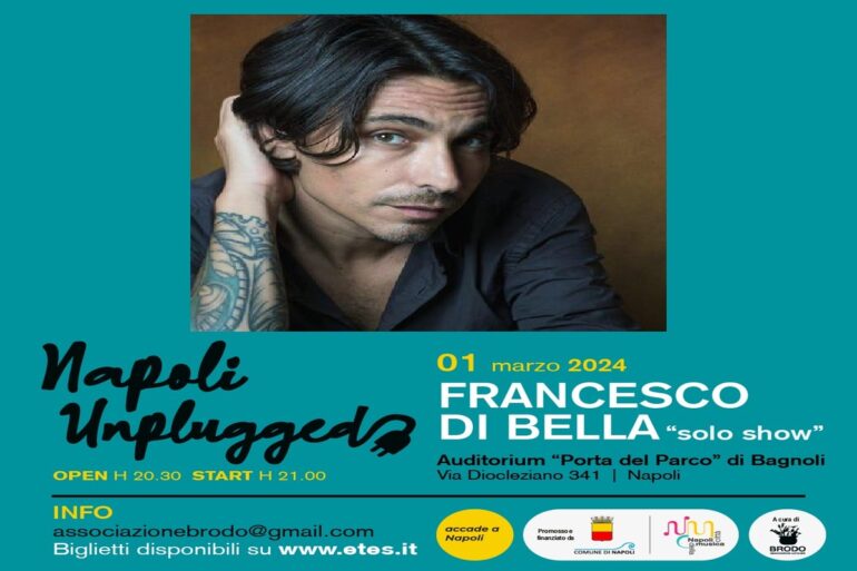 Francesco Di Bella in concerto all’Auditorium ‘Porta del Parco’ di Bagnoli