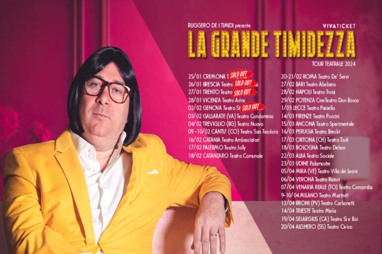 Ruggero de I Timidi con ‘La Grande Timidezza’ al Teatro Troisi di Napoli