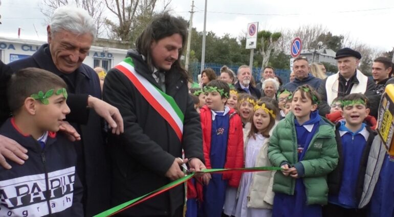 Bacoli, inaugurato il parco pubblico di Miseno. Josi Della Ragione: “E’ un sogno che si avvera”