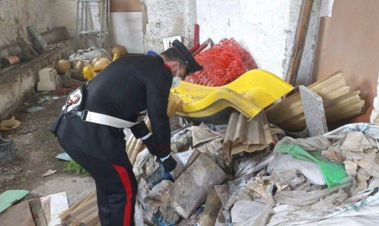 Marigliano, rifiuti abusivi scoperti in un’area agricola