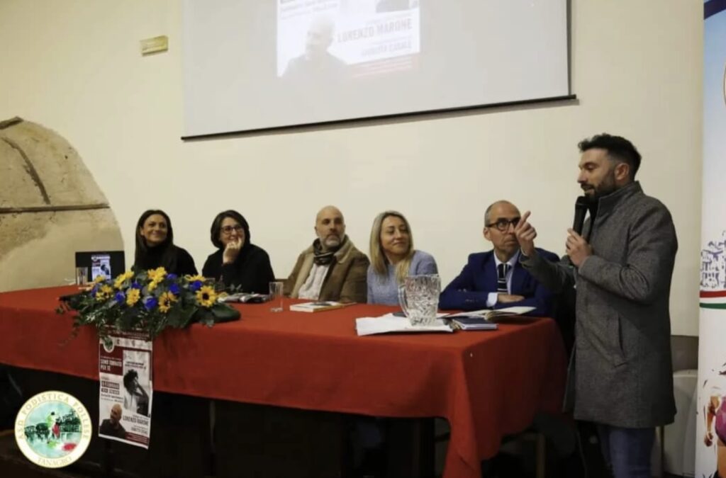 Lorenzo Marone in Vallo di Diano for the presentation of his latest book