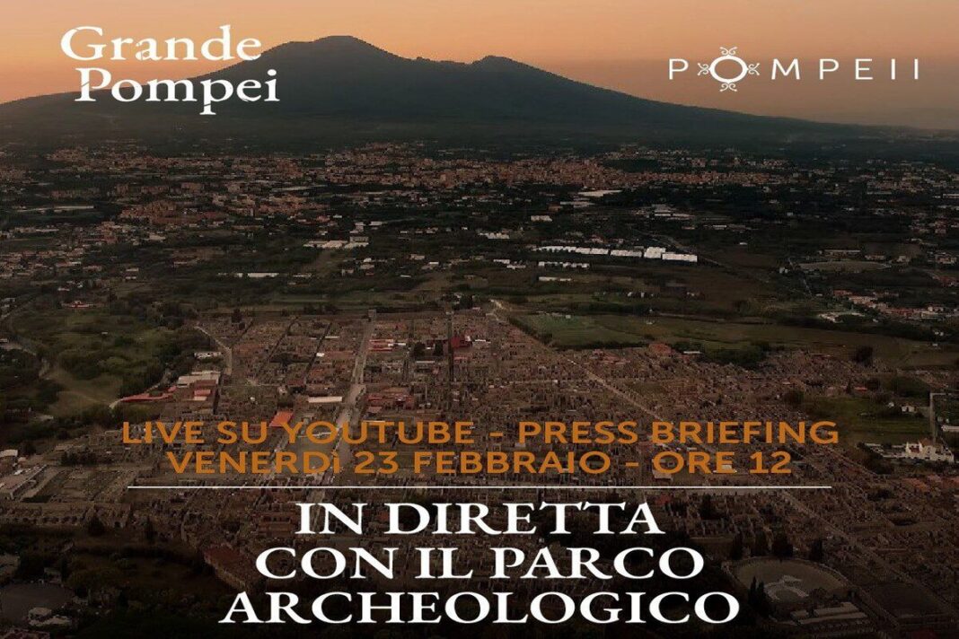 prima diretta dal Parco archeologico di Pompei