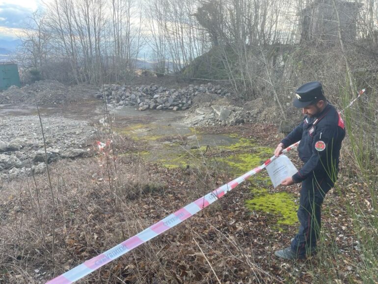 Roccamonfina, denunciato titolare di ditta edile per reitarati smaltimenti illeciti di rifiuti speciali