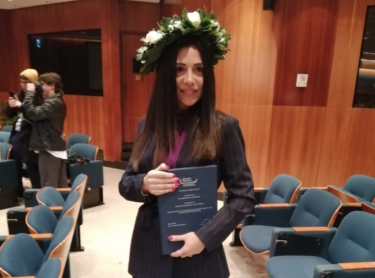 Valeria Cinque, laureata in ingegneria gestionale all’Università di Napoli