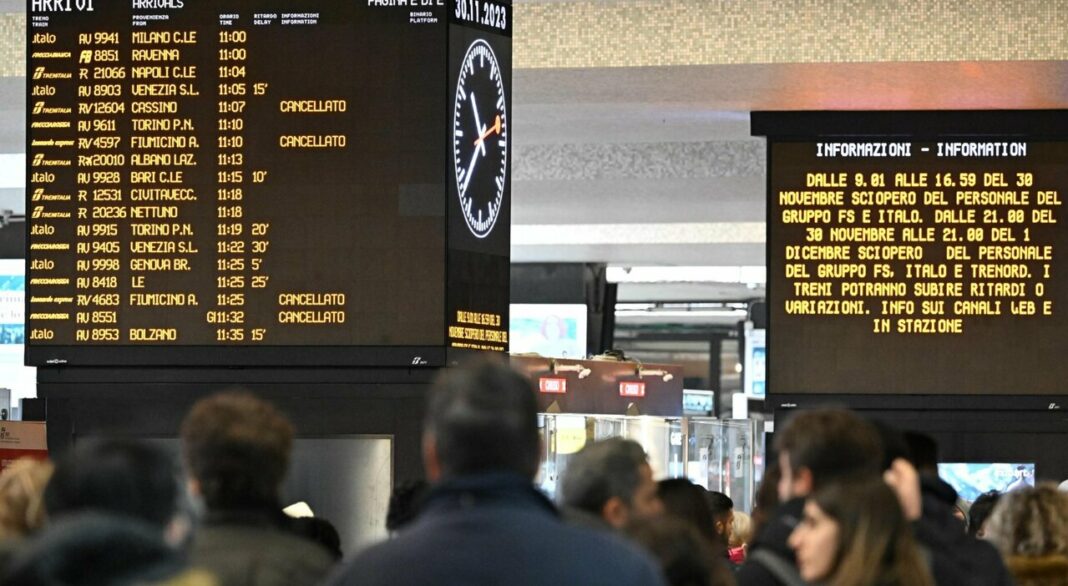 Sciopero dei treni il 23 e 24 marzo: orari e quali sono le fasce di garanzia