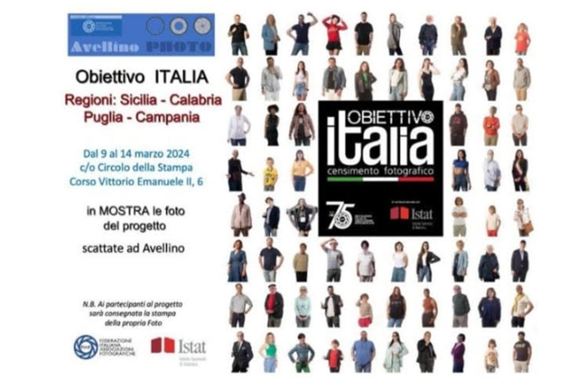 Avellino protagonista del censimento ‘Obiettivo Italia’, in mostra dal 9 al 14 marzo