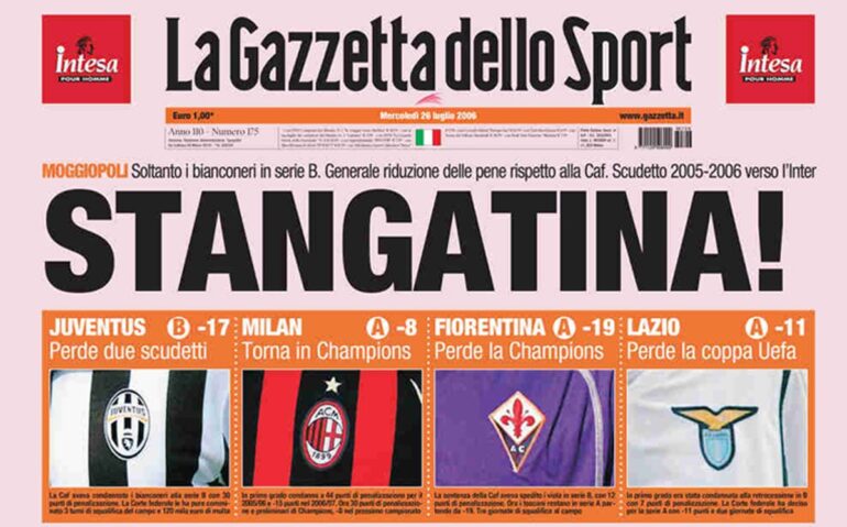 “Sotto inchiesta”: dal Totonero a Calciopoli, ecco la docuserie sugli scandali nel calcio