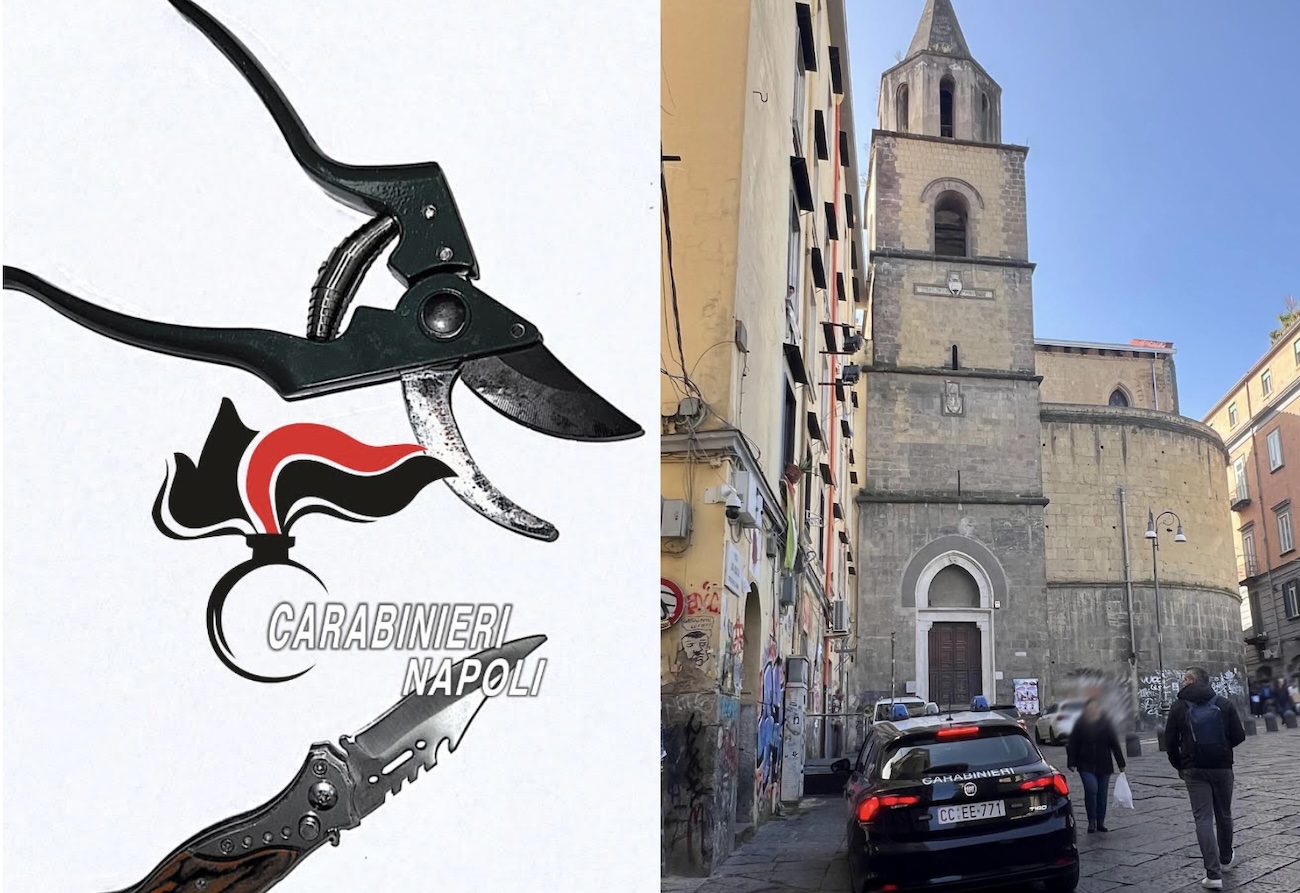 Napoli: 27enne denunciato per porto di cesoia durante movida