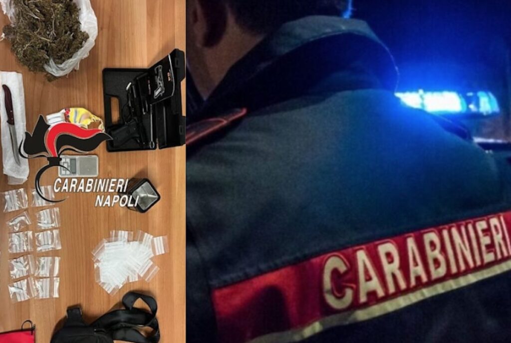 Mugnano, arrestato il pusher itinerante: in casa aveva anche una pistola scenica