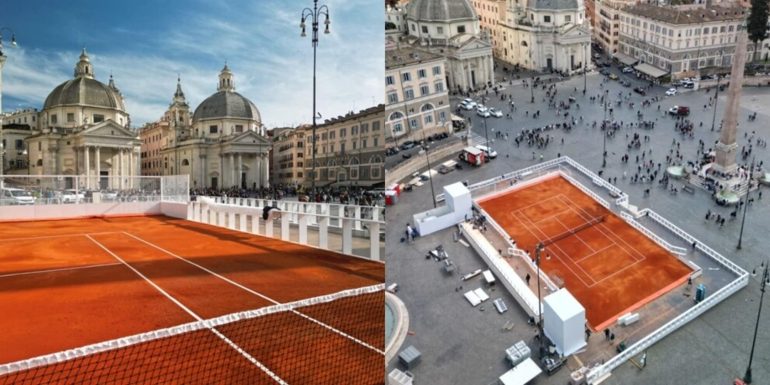 Sinner-Berrettini: possibile match di tennis su Piazza del Popolo: i dettagli