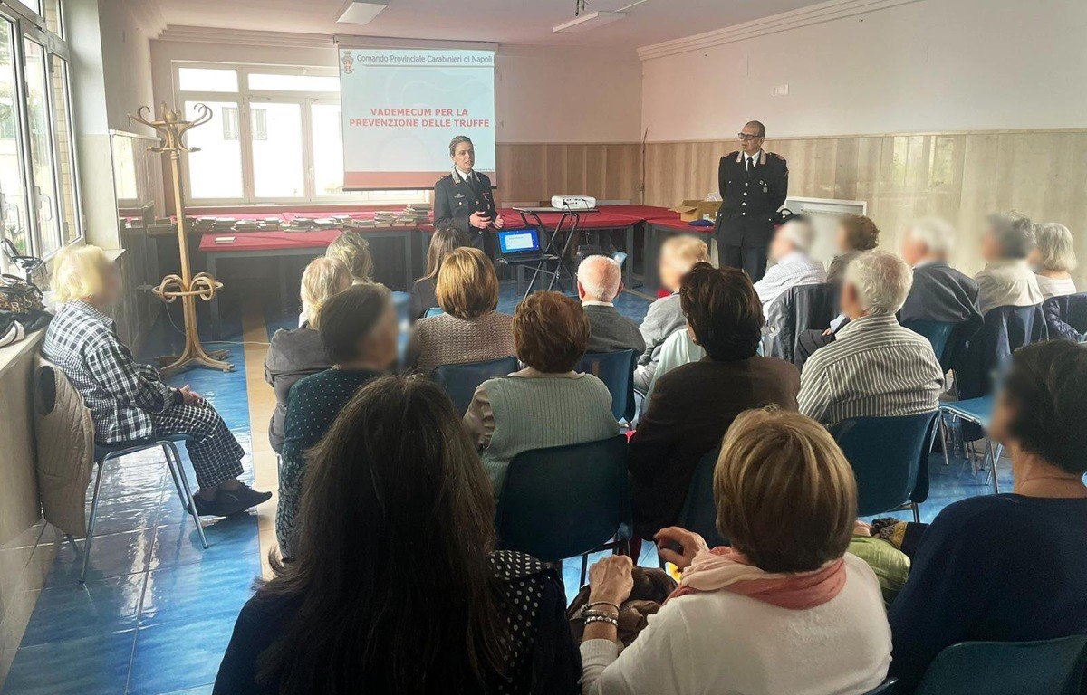 Truffe agli anziani, incontro di sensibilizzazione con i Carabinieri a Portici
