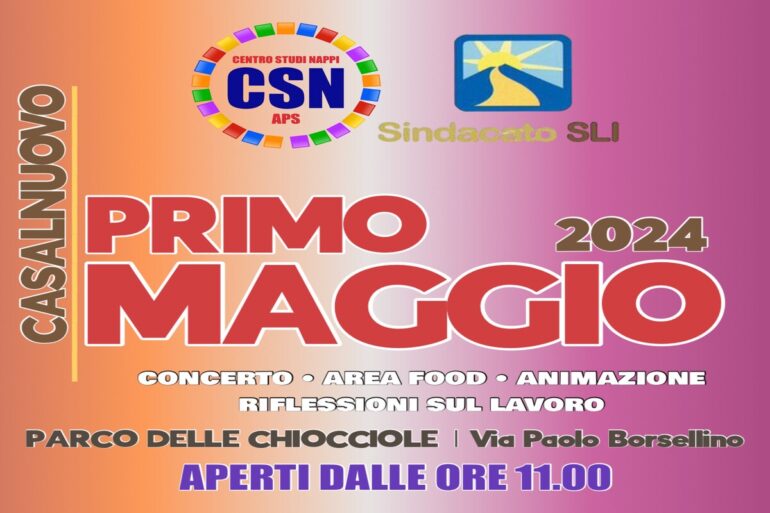 Casalnuovo di Napoli, Primo Maggio targato Giovanni Nappi al Parco delle Chiocciole