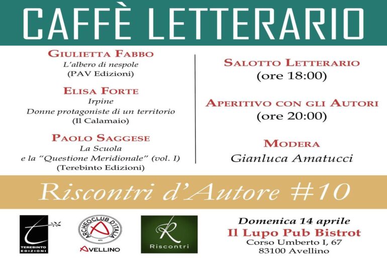 Ad Avellino torna l’appuntamento con il Caffè Letterario con tre autori