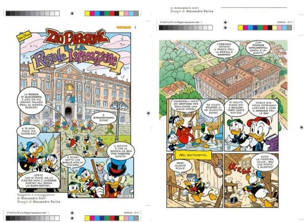 Una storia di Topolino ispirata alla Reggia di Caserta