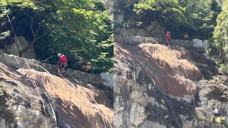 Amalfi: avviati i lavori per la messa in sicurezza del costone roccioso di Valle dei Mulini