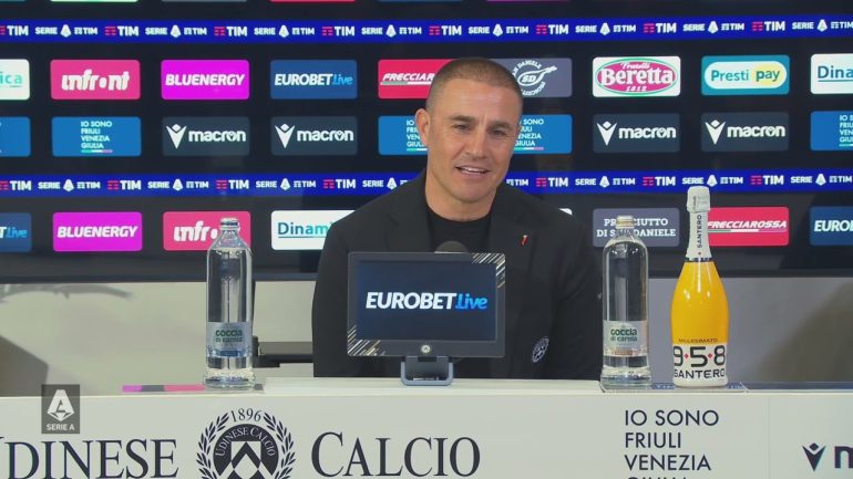 L’Udinese non rinnova Cannavaro: “Mi dispiace, sarei rimasto”