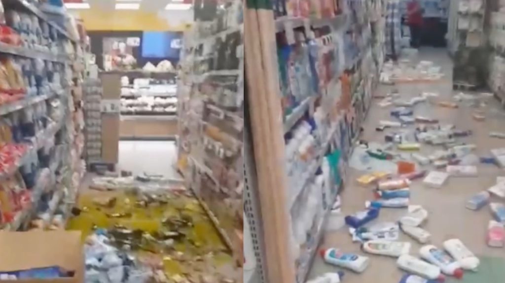 TERREMOTO NAPOLI: il video dei danni in un supermercato. Domani scuole chiuse a Pozzuoli