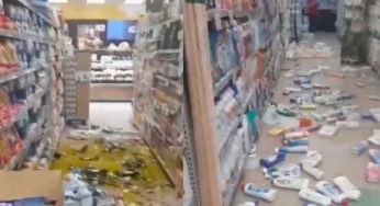TERREMOTO NAPOLI: il video dei danni in un supermercato. Domani scuole chiuse a Pozzuoli