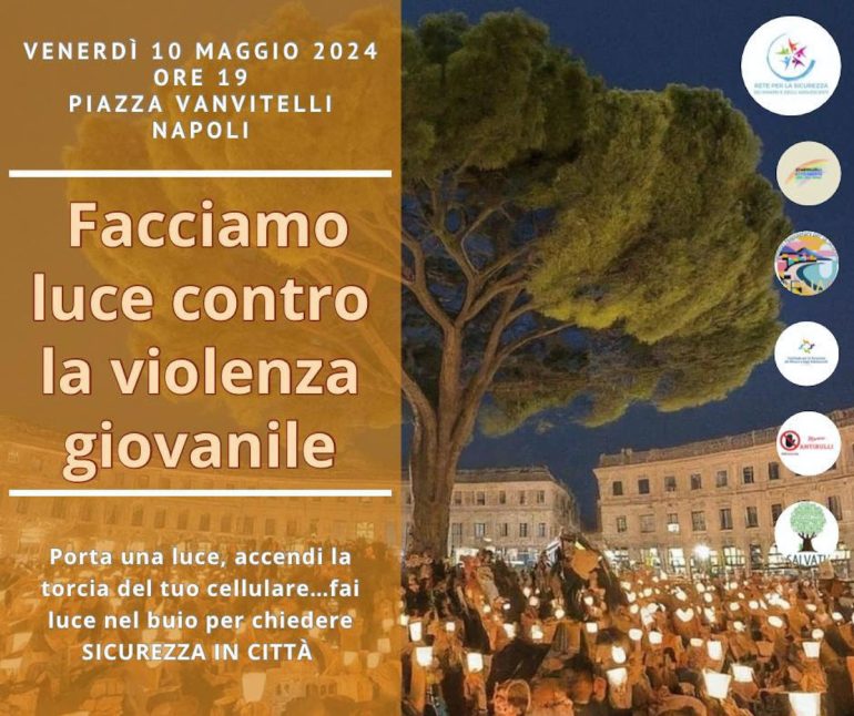 Napoli, domani fiaccolata contro la violenza giovanile al Vomero