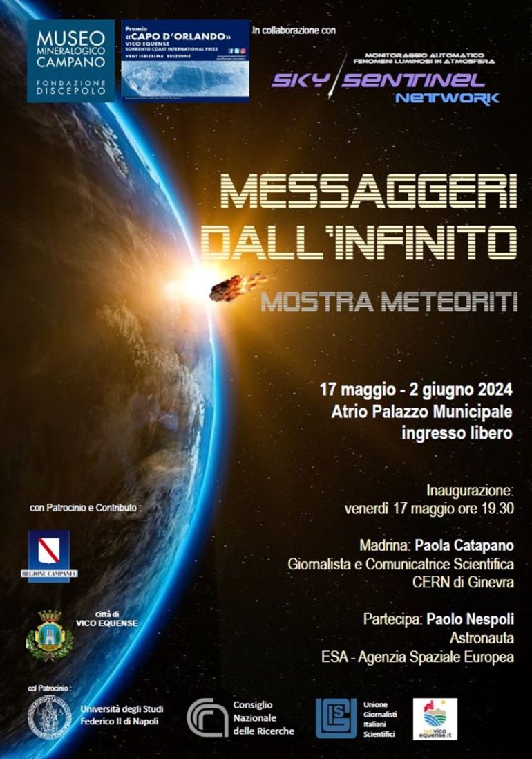 ‘I messaggeri dall’infinito’: a Vico Equense in mostra meteoriti da ogni parte del mondo