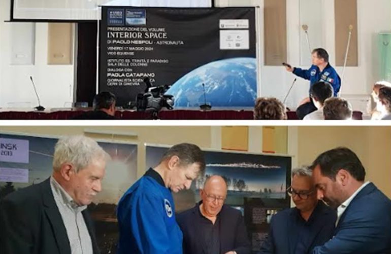 Entusiasmo alle stelle per l’astronauta Paolo Nespoli e la mostra ‘Messaggeri dall’infinito’