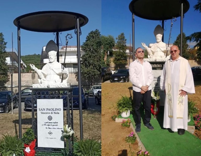 Nola, il Giglio del Salumiere dona il Busto di San Paolino all’Ospedale Santa Maria della Pietà