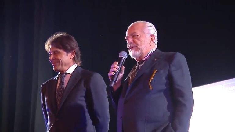 De Laurentiis: “Conte è un leader, felici dia una mano al Napoli”