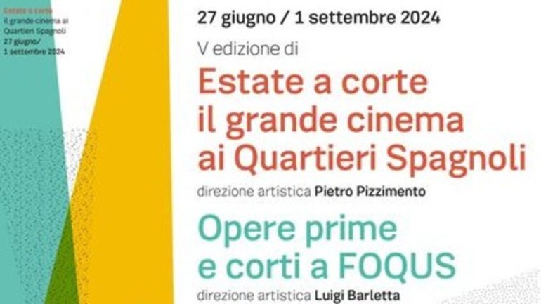Cinema all’aperto nel cuore di Napoli: ‘Estate a Corte’ torna ai Quartieri Spagnoli