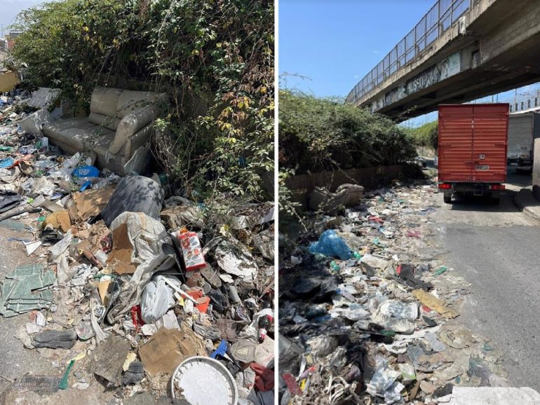 Napoli, nei pressi dell’ex Manifattura Tabacchi di via Ferraris una discarica a cielo aperto