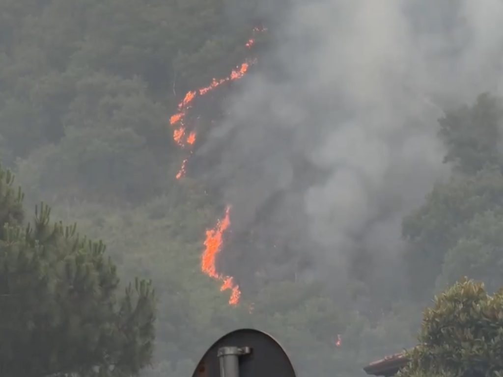 Incendio ai Camaldoli: le fiamme riprendono sul versante di Pianura