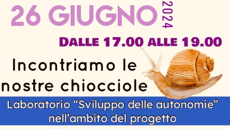 Parco delle Chiocciole: un gruppo di ragazzi autistici inaugura un nuovo progetto