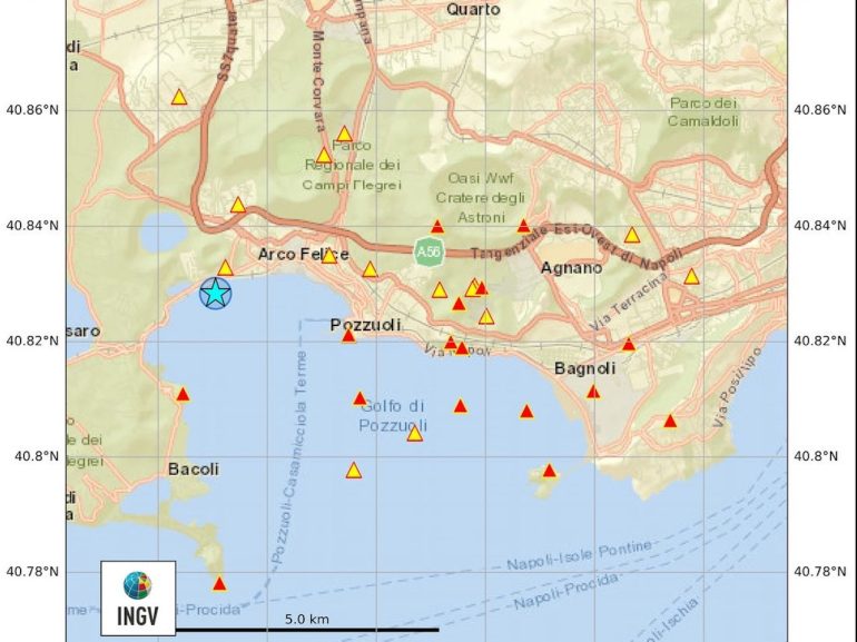terremoto campi flegrei 18 giugno
