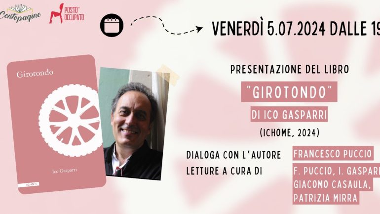 Presentazione del libro ‘Girotondo’ di Ico Gasparri a Cava de’ Tirreni