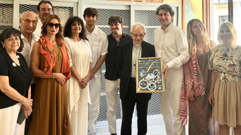 Delegazione dello Space Village incontra arcivescovo di Sorrento-Castellammare di Stabia