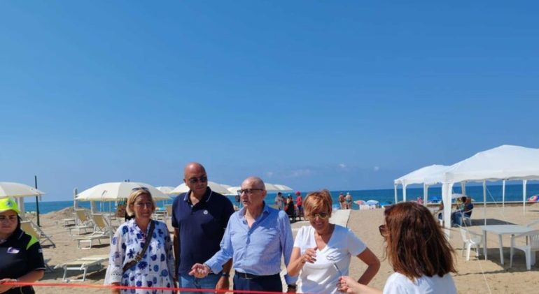 Inaugurata a Battipaglia la ‘spiaggia inclusiva’