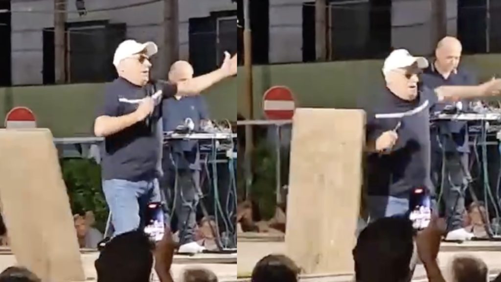 Paura a Baia Felice: si apre il palco durante il concerto di Gigione. Il video virale