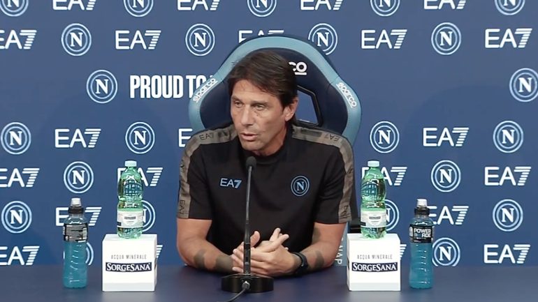 Napoli verso Cagliari, Conte: “Kvara da valutare. Lukaku sta migliorando, spero i nuovi si ambientino subito”