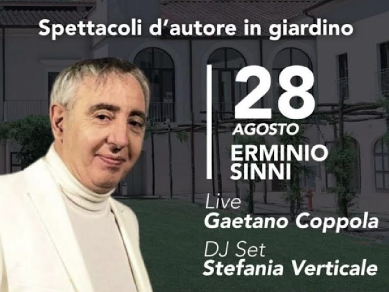 Cava de’ Tirreni, Erminio Sinni il 28 agosto in concerto a Palazzo San Giovanni