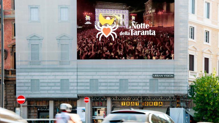 Notte Taranta: concertone su maxischermi Roma, Milano e Napoli 