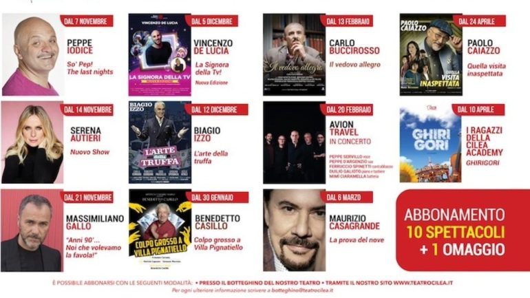 Teatro Cilea di Napoli: Aperta la Campagna Abbonamenti per la Stagione Teatrale 2024-2025