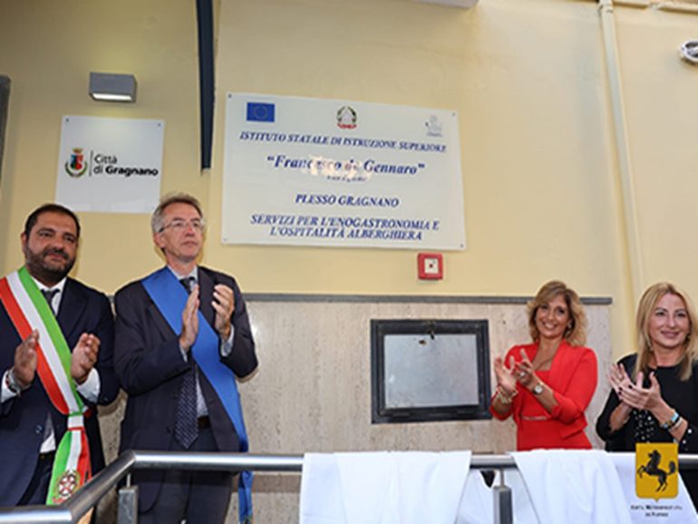 Inaugurata la nuova sede dell’Istituto Alberghiero “De Gennaro” a Gragnano