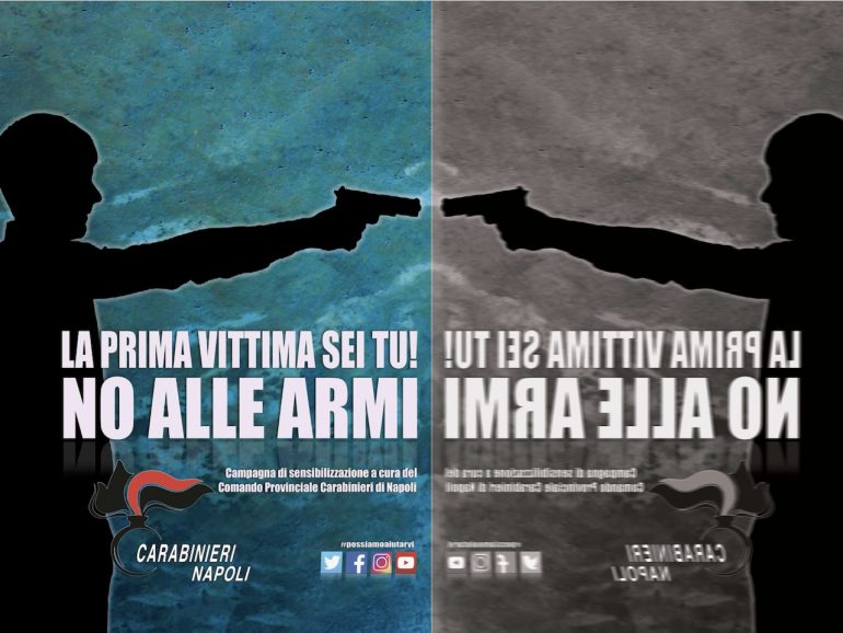 Napoli, arrestato 16enne con pistola da guerra pronta a sparare
