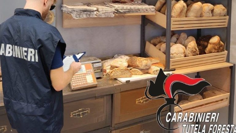 Sequestrati 100 chilogrammi di pane in provincia di Caserta