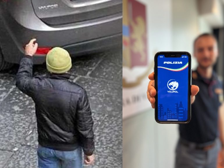 Salerno, stretta sui parcheggiatori abusivi: raffica di segnalazioni grazie all’app YouPol